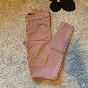 Pastel Pink American Eagle Jeggings